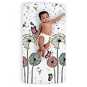 Jumpoff Jo-Fitted Crib Sheet, Soft 100% Cotton - Standard Crib Mattress 28x52 in Dandelion Dreams