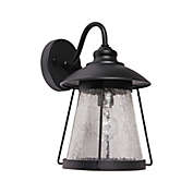 Xtricity - Outdoor Wall Light, 9&#39;&#39; Width, From the Brooke Collection, Black