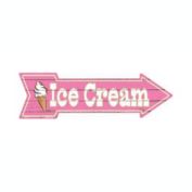Smart Blonde Ice Cream Novelty Metal Arrow Sign A-275