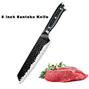 Kitcheniva 8-inch Kiritsuke Knife Kitchen Chef&#39;s Knife Hand Forged Stainless Steel w/ Box