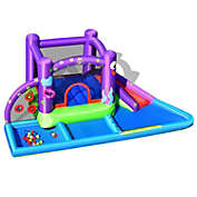 Slickblue Inflatable Water Slide Castle without Blower