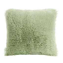 PiccoCasa Home Decor Soft Faux Fur Throw Pillow Cover, Light Green 24