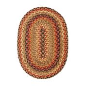 Home Spice Decor 13" x 19" Placemat Oval Kingston Jute Braided Accessories, Set of 4