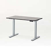 Vifah Autonomous Standard Home Office Height-Adjustable Standing Desk - Dual Motor - Grey Frame - Black Classic Top
