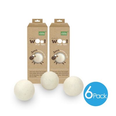 Grand Fusion  Wool Dryer Balls XL Laundry Cleaning Ball Fabric Softener 6 Balls