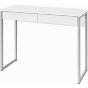 Tvilum Function Plus 2 Drawer Desk White High Gloss