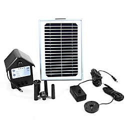 Sunnydaze Solar Pump and Solar Panel Kit - Battery Pack and LED - 56