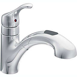 Moen CA87316C RenzoTM One Handle Low Arc Pullout Kitchen Faucet, Chrome