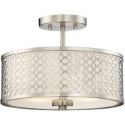 Trade Winds Hutchins Semi-Flush Mount Drum Ceiling Light