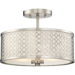Trade Winds Hutchins Semi-Flush Mount Drum Ceiling Light