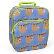 Bentology Lunch Box for Kids - Insulated Lunch Bag Tote With Handle and Pockets - Fits Bento Boxes - Sloths