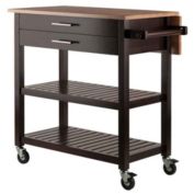 Winsome Langdon Home Solid Wood Kitchen Cart