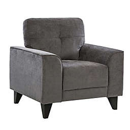 Elements Picket House Furnishings Asher Chair in Charcoal