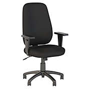 Flash Furniture Flash Fundamentals Mid-Back Black Mesh Swivel Ergonomic Task Office Chair with Arms, BIFMA Certified
