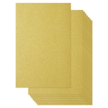 Best Paper Greetings 24 Sheets Gold Glitter Paper Cardstock for DIY Crafts, Card Making, Invitations, Double-Sided, 250gsm (8 x 12 In). View a larger version of this product image.