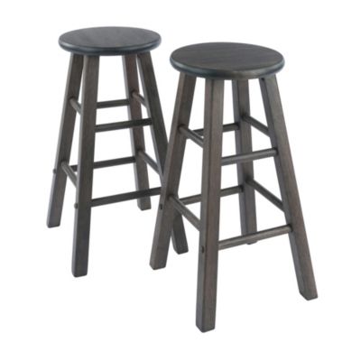 Winsome Element Counter Stools, 2-Pc Set, Oyster Gray