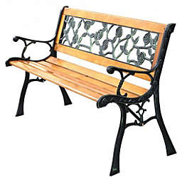 Costway 49 1/2 Inch Patio Park Garden Porch Chair Bench