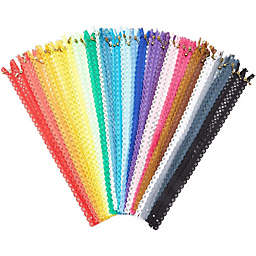 Bright Creations Lace #3 Zippers for Sewing, 25 Colors (16 Inches, 50 Pack)