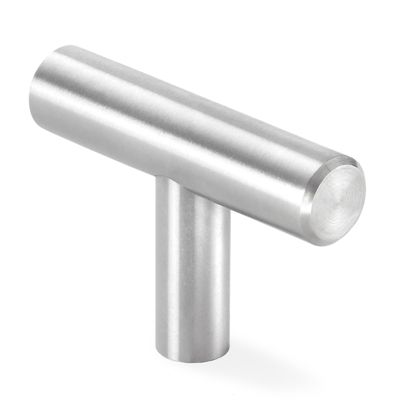 Cauldham Solid Stainless Steel Cabinet Hardware Euro Style Handle Pull Brushed Satin Nickel