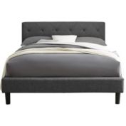 Camden Isle Monticello Gray Queen Platform Bed