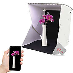 Vivitar 11 Inch Snap Assembly Portable Lightbox for Product Photography with White and Black Backdrops