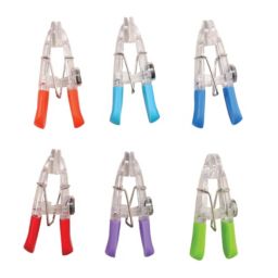 Baker's Secret Set of 6 Magnetic Clips, Non-rusting Set, Fridge Magnets, Kitchen Essentials, Multicolor