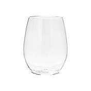 Smarty Had A Party 16 oz. Clear Elegant Stemless Disposable Plastic Wine Glasses (64 Glasses)