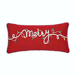 C&F Home Merry Lights Embellished Christmas Throw Pillow