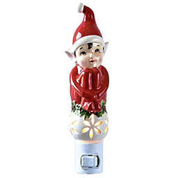 Ganz Elf Christmas Night Light 6.7 Inch Multicolor Plug In