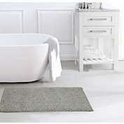 Oliva Gray Nina Chenille Oversized Bath Mat - 20x48" Silver
