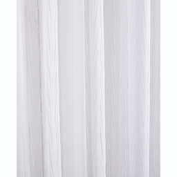 Swift Home Crinkle Sheer Rod Pocket Curtains - 2 pack, Crinkled Texture