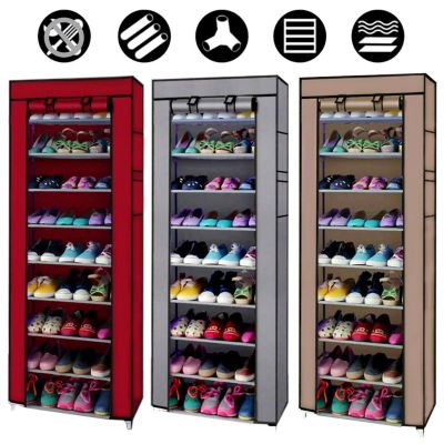 Kitcheniva Portable Shoe Rack 9 Shelf Storage Closet Home Organizer