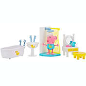 Peppa Pig Little Spa Playset, 6 Pieces - Includes Bathtime Peppa Figure, Mirror & Room Accessories - Toy Gift for Kids - Ages 2+