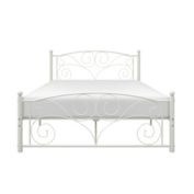 Lazzara Home Solace White Metal Frame Full Platform Bed