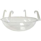 Curtis Wagner Plastics Clear Hanging Basket Drip Pan, 12-14" (1 Pack)