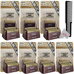 Wahl Seven Packs  5-Star Shaver Replacement Foil & Cutter 7031-100 with Professional Large Clipper Styling Flat Comb