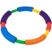 Sunny & Fun 12pc Balance Beam for Kids   Gymnastics Obstacle Course Stepping Boards w/Various Heights and Rubber Non-Slip Surface   Indoor & Outdoor Toy Improves Coordination & Strength   Max 220 Lbs