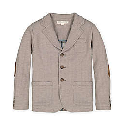 Hope & Henry Boys' Suit Jacket In Knit Fleece, Brown, 3