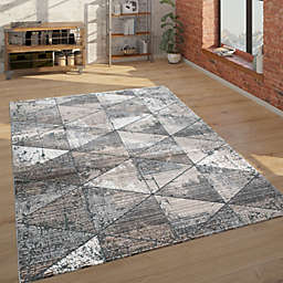 Paco Home Modern Rug For Living Room Geometric Design with 3D pattern In Beige