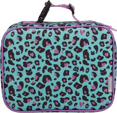 Insulated Durable Lunch Box Sleeve - Reusable Lunch Bag - Securely Cover Your Bento Box, Works with Bentology Bento Box, Bentgo, Kinsho, Yumbox (8"x10"x3") - Cheetah