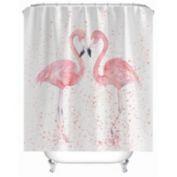 Stock Preferred Shower Curtain Decor Flamingo Shower Curtain Romance Passion