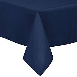 PiccoCasa Rectangle Washable Polyester Table Protector Tablecloth, Wrinkle Free Washable Navy Blue Table Cloths, Dining Table Cover Protector for Parties Holiday Indoor Outdoor 59x83 Inches