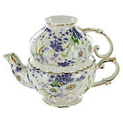 Blue Violet Porcelain - Tea for One by Coastline Imports