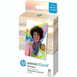 HP 2.3 x 3.4 Premium Instant Zink Sticky Back Photo Paper (50 Sheets) Compatible with HP Sprocket Select and Plus Printers