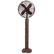 Deco Home Accents 55" Brown Contemporary Fir Bark Standing Floor Fan