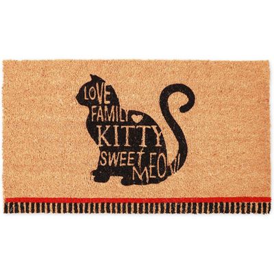 doormats Weatherproof ktze Cat 27 Floor Mat Cat Grey Doormat 