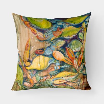 Multicolor Log Baby by SkyLineDesign That Log Had A Child Bad Lip Gift Throw Pillow 18x18 