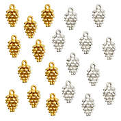 Wrapables Nature Charms for Jewelry Making Enamel Pendants, (Set of 20) Pinecones