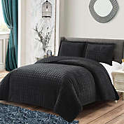 Egyptian Linens - Velvet Bedspread Quilt Set - Plush