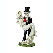 Everspring Eternal Bliss Skeleton Bride and Groom Wedding Couple Statue Cake Topper